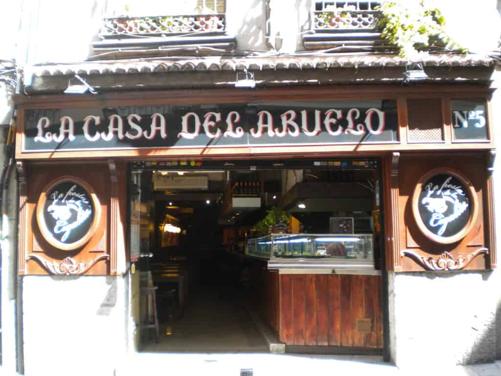 Tapas in Madrid -Casa Del Abuelo