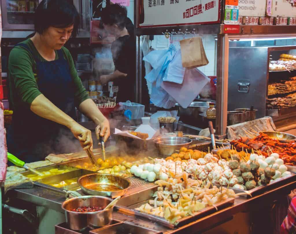 Street Food Being Prepared