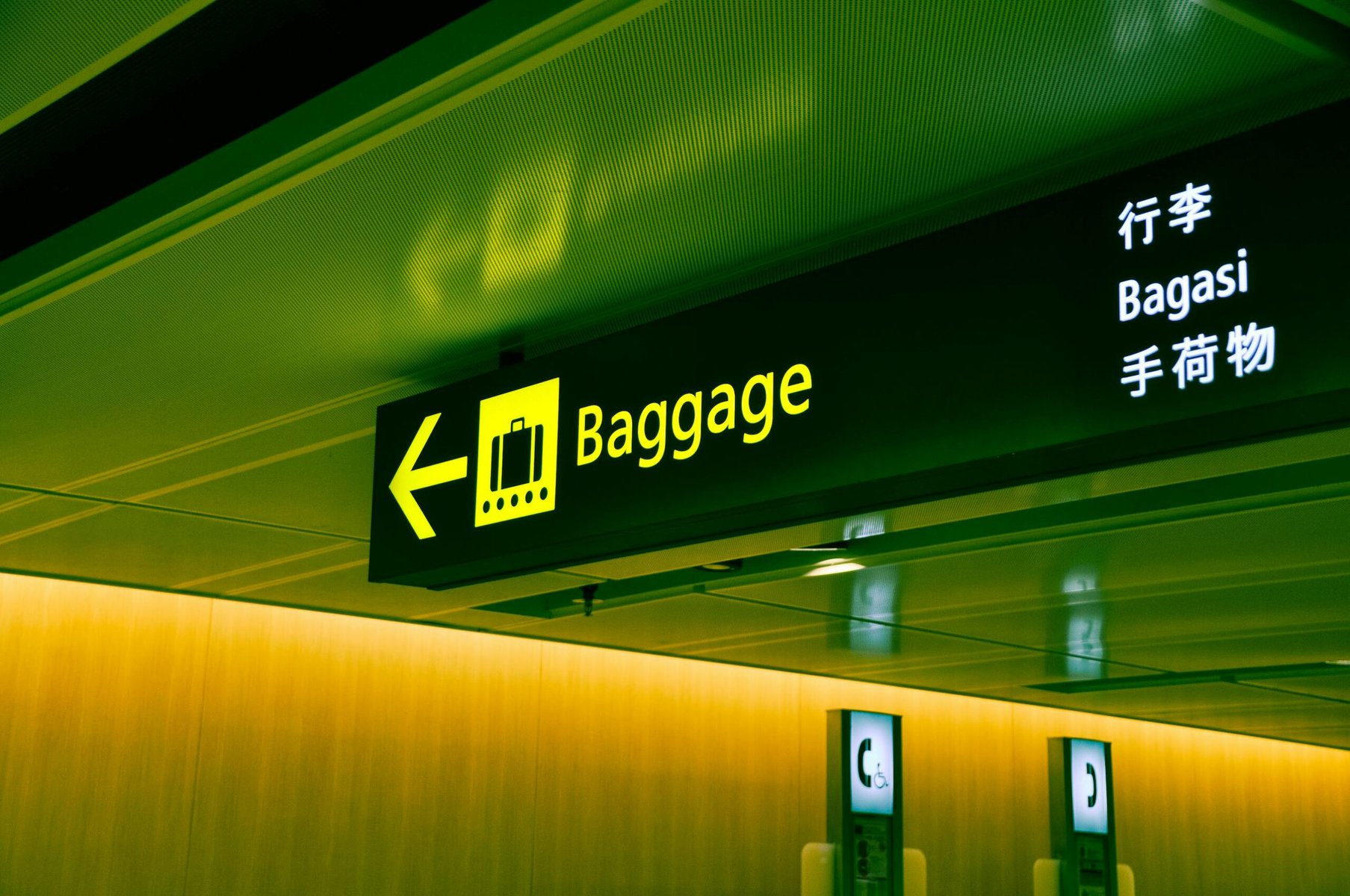 Airport Baggage Sign