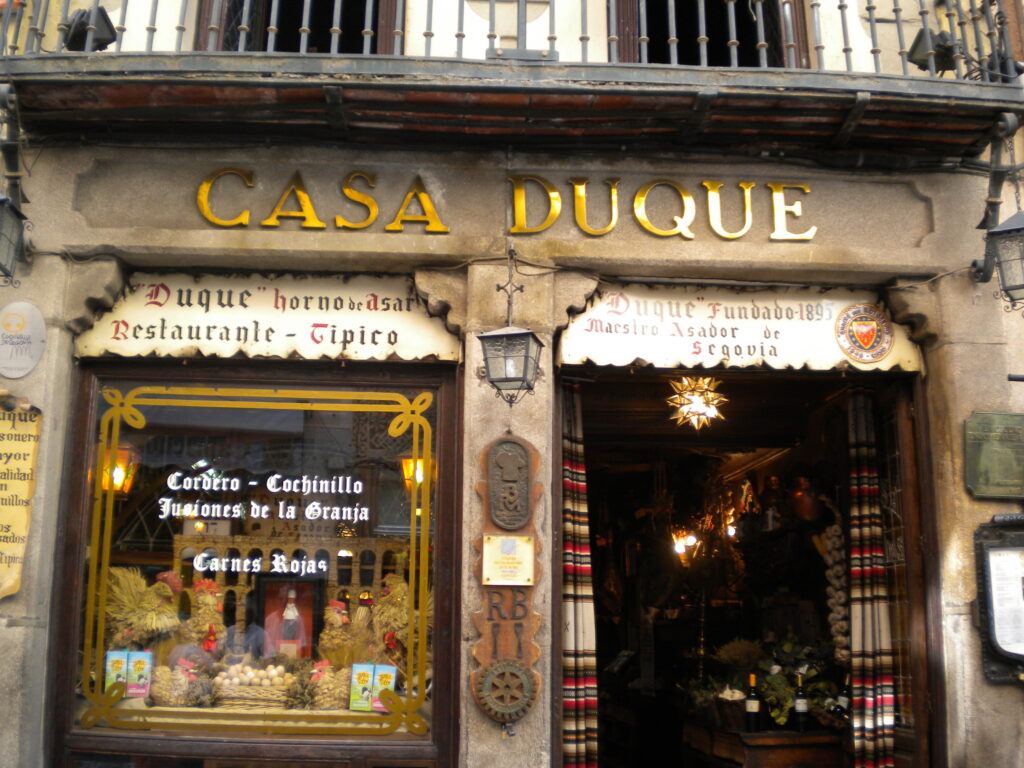 Restaurant Duque in Segovia